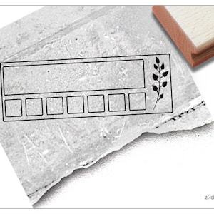 HABIT TRACKER Stempel Blatt I - Planer Stempel - Tracke Deine Gewohnheiten individuell - Kalender, Tabelle, Bullet Journal, BuJo, Scrapbook