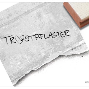 Timbro di consolazione con cuore scritto a mano - timbro di testo per motivazione, attenzione, risoluzione di problemi, per biglietti, etichette regalo, decorazione