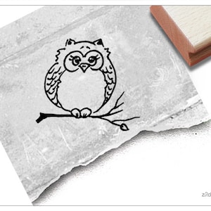 Stempel Tierstempel Eule - Waldtier, Kinderstempel für Kita, Kinderzimmer, Schule, Einschulung, Basteln und Deko, Geschenk für Kinder