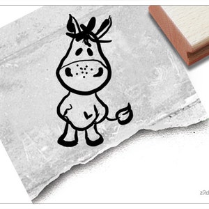 Stempel Tierstempel ESEL Emil - Kinderstempel, Geschenk für Kinder, Kita, Kinderzimmer, Schule, Geburtstag, Einschulung, Schultüte, Basteln
