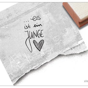 Tampon C'est un garçon - tampon texte pour naissance ou baptême, tampon bébé, pour cartes, invitations, faire-part de naissance, scrapbooking, livres photos, décoration
