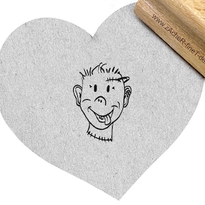 Stempel Frankensteins kleiner Bruder  - Kinderstempel/Motivstempel  für Kita, Kinderzimmer und Schule, Basteln, Scrapbooking