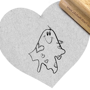 Stempel Flickengespenst mit Sicherheitsnadel Halloween  - Kinderstempel/Motivstempel  für Kita,und Schule, Basteln, Scrapbooking