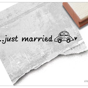 Stempel Hochzeitsstempel Text - just married...
