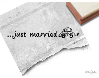 Stempel Hochzeitsstempel Text - just married...