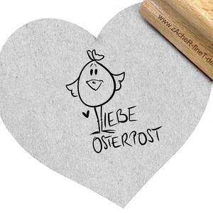 TIMBRE DE PÂQUES avec poussins - Tampon à motif amusant pour cartes de Pâques et étiquettes cadeaux Tampon texte par zAcheR-fineT