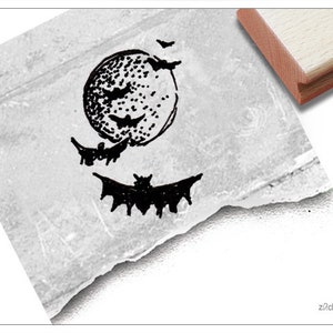 Stempel FLEDERMÄUSE Halloween- Kinderstempel/Tierstempel für Kita, Kinderzimmer und Schule, Geschenk für Kinder, Basteln, Scrapbooking, Deko