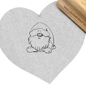 Stempel WICHTEL Gnom - Motivstempel, Wichtelstempel, Weihnachten, für Karten, Geschenkanhänger, Basteln, Tischdeko, Scrapbook