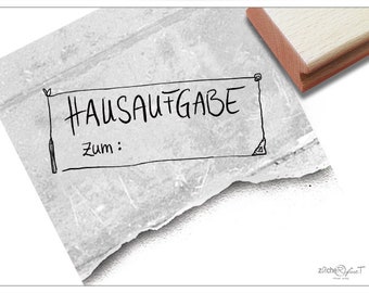 Stempel voor leerkrachten HUISWERK VOOR: Handschrift - Tekststempel als teken, school, schoolschrift, motivatie, kinderen, schoolstempel voor leerkrachten
