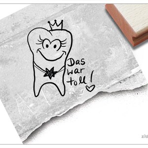Cachet du docteur C'ÉTAIT SUPER ! avec dent - timbre pour enfants, motivation, éloge, récompense pour les enfants chez le dentiste, cadeau pour les patients