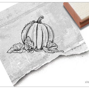 Stempel Halloween Kürbis - Motivstempel, Bildstempel, für Basteln, Karten, Tischdeko, Kunst, Scrapbook, Herbst-Deko, Geschenk für Kinder