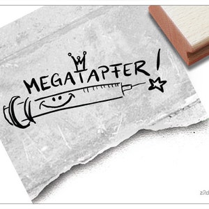 Arztstempel Belohnung - MEGATAPFER! mit Spritze