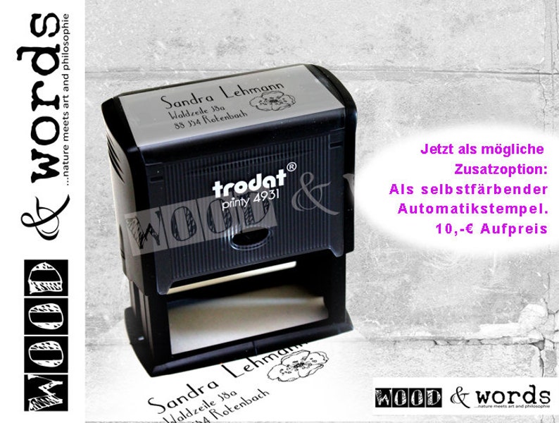 Address stamp personalized SUN family stamp address stamp wooden stamp or automatic stamp customized gift for kids