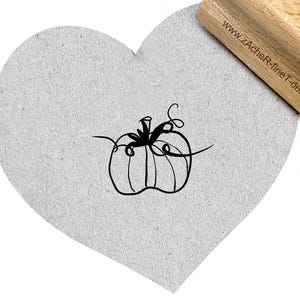 Stempel Kürbis  mit  Schnörkeln - Halloween - Stempel für Kita  u. Schule, Motivstempel für die Küche, Geschenk, Basteln, Scrapbooking