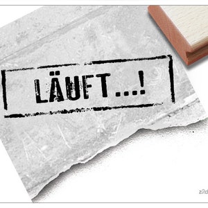 Stamp Text Stamp - &quot;It&#39;s running...!&quot;