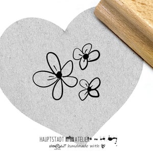 Piccolo FRANCOBOLLO | MINI timbro FIORI Riempi e Decora | francobolli con motivo | Timbri floreali Creazione di biglietti Cartoline timbratura con motivo floreale