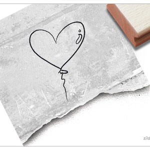 Stempel Motivstempel Bildstempel - Herzballon