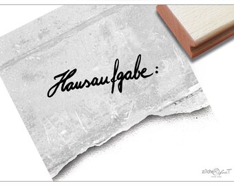 Sello del profesor para la TAREA: - Sello escolar manuscrito para los profesores, para motivar la buena realización de la tarea.