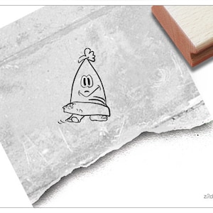 Stempel Mütze Weihnachtsmütze - Motivstempel zu Weihnachten - Lustiger Weihnachtsstempel für Karten, Basteln, Tischdeko, Geschenk für Kinder