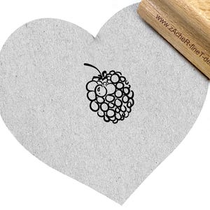 Stempel  BROMBEERE oder HIMBEERE - Motivstempel, für Gartenfreunde und Hobbyköche, Schule, Kita, Karten, Anhänger, Tischdeko, Scrapbook