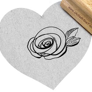 TIMBRO Bellissimo fiore di rosa - timbro con motivo, per biglietti, per decorare, etichette, album, design di zAcheR-fineT