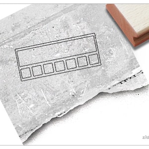 HABIT TRACKER Stempel  - Tabellenstempel - Tracke Gewohnheiten individuell - Gewohnheitstracker - Kalender, Bullet Journal, BuJo, Scrapbook