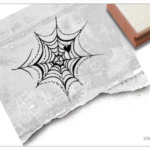 Stempel Spinnennetz Halloween - Kinderstempel /Motivstempel  für Kita, Kinderzimmer und Schule, Geschenk für Kinder, Basteln, Scrapbooking