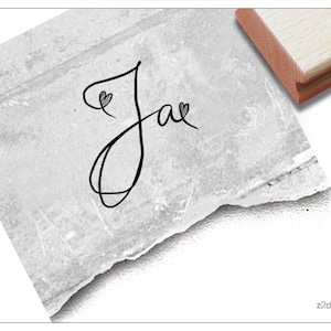 Stempel Hochzeitsstempel - JA - Süßer Textstempel für Gastgeschenke, Tischdeko, Einladung und Servietten zur Hochzeit