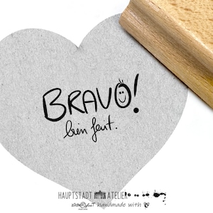 Stempel Lehrerstempel - BRAVO bien fait! - Französisch - Schulstempel  Lob  Französischunterricht - Geschenk-idee Lehrer Grundschule Sprache