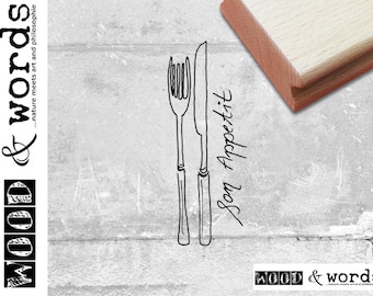 Stempel Motivstempel "Bon Appetit"