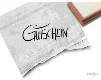 Stempel Textstempel Schriftstempel - GUTSCHEIN