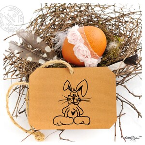 Stempel Kinderstempel HASE Osterhase Tierstempel / Bildstempel für Kita, Kinderzimmer und Schule, Geschenk für Kinder, Geburtstag, Ostern Bild 2