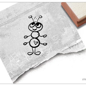 Stempel Tierstempel Ameise - Kinderstempel für Kita, Kinderzimmer, Schule und Einschulung, Basteln und Deko, Geschenk für Kinder, Scrapbook