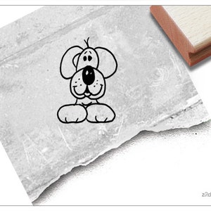Stempel Tierstempel Hund Wauwi - Kinderstempel für Kita, Kinderzimmer, Schule und Einschulung, Basteln und Deko, Geschenk für Kinder