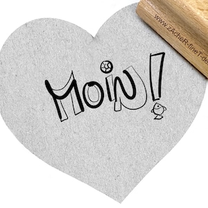 Tampon MOIN - tampon texte, écriture manuscrite, pour cartes, scrapbooking, décoration de table, salutations, étiquettes cadeaux