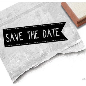 Timbro testo timbro - banner SAVE THE DATE - timbro scrittura per biglietti d'invito per matrimoni, feste, eventi