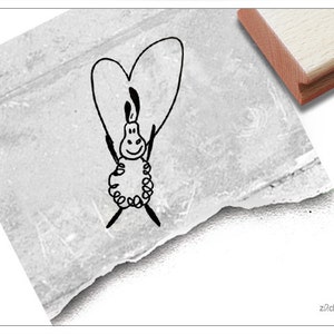 Stempel Tierstempel Schaf mit Springseil - Kinderstempel für Kita, Kinderzimmer, Schule, Einschulung, Basteln und Deko, Geschenk für Kinder