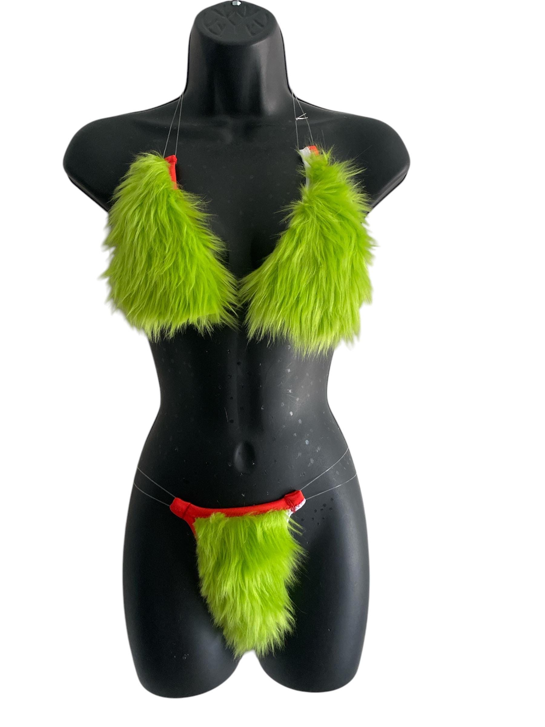 grinch sexy lingerie Grinch Bikini Set