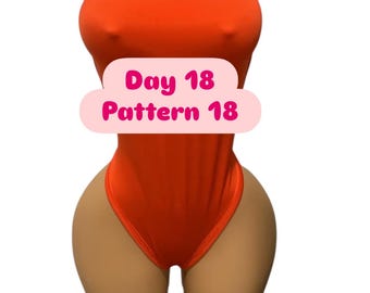 Digital xl body suit pattern