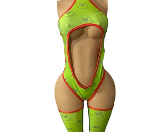 grinch body suit