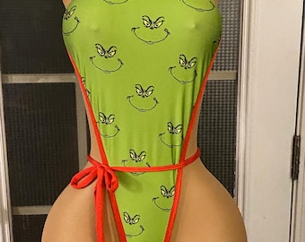 Grinch body suit