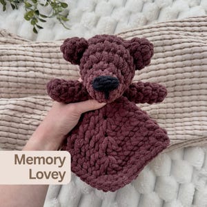 Patrón de ganchillo para osito de peluche Patrón de ganchillo para osito de peluche para bebé Regalo para madres en duelo por la pérdida del embarazo Osito de peluche en memoria de la pérdida del embarazo