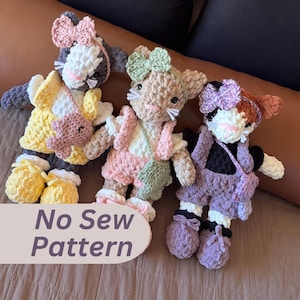 No Sew Crochet Cat Pattern Beginner Friendly Amigurumi Doll Plush Toy Pattern Birthday Gift For Kids For Cat Lover Gift Digital Download