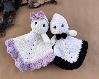 Ghost Crochet Pattern Halloween Crochet Pattern Ghost Lovey Crochet Pattern Glow in the Dark Ghost Pattern Security Blanket Baby Lovey