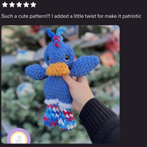 Crochet duck pattern tester photos showing finished handmade duck toys