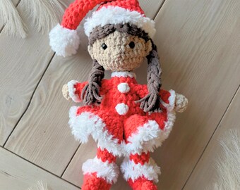 Elf Crochet Pattern Girl Christmas Elf Holiday Doll Festive Decor Christmas Keepsake Handmade Gift Seasonal Plushie Cozy Holiday Gift
