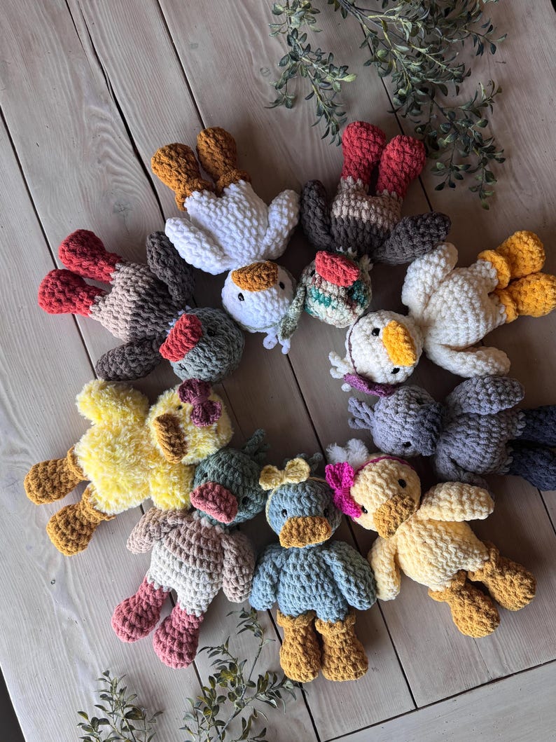 Crochet duck pattern bundle