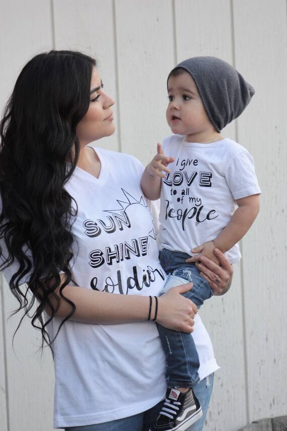 matching mum and son tops