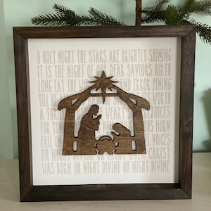 O Holy Night holiday sign