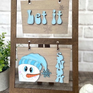 Let it Snow ladder interchangeable set